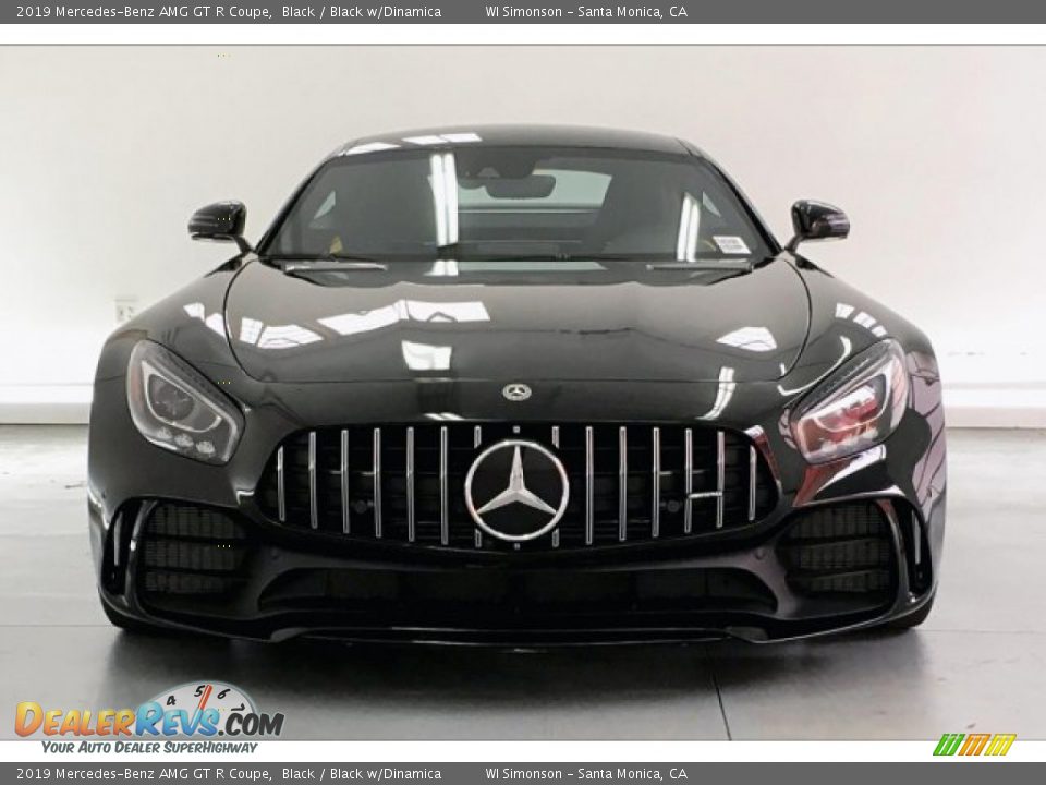 2019 Mercedes-Benz AMG GT R Coupe Black / Black w/Dinamica Photo #2