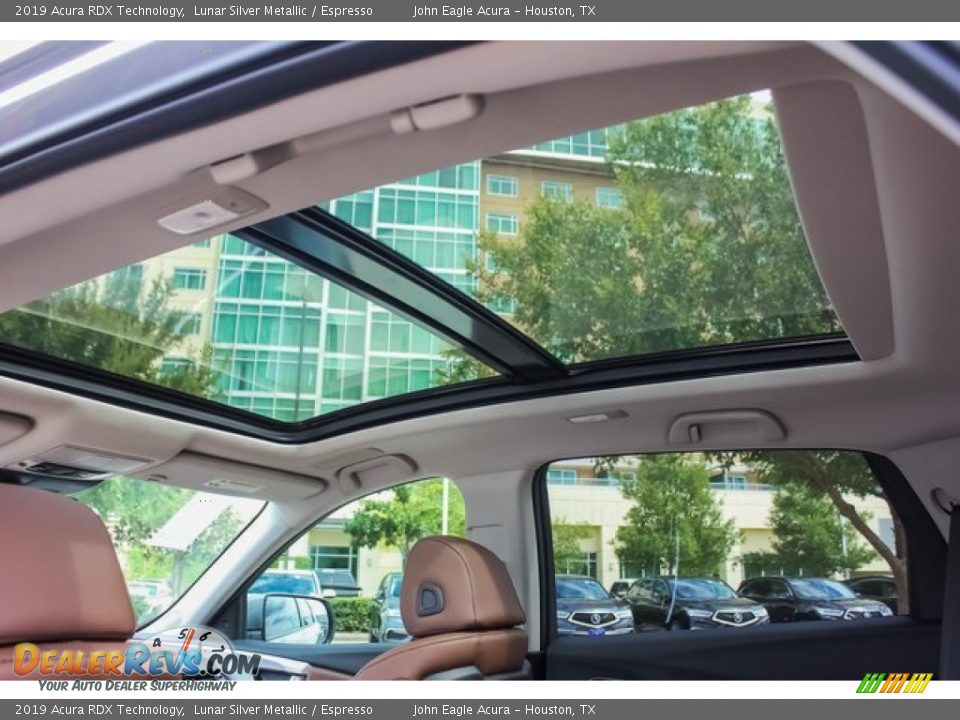 2019 Acura RDX Technology Lunar Silver Metallic / Espresso Photo #14
