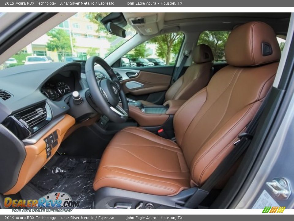2019 Acura RDX Technology Lunar Silver Metallic / Espresso Photo #16