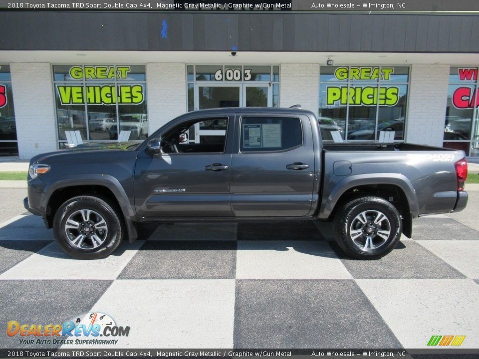 2018 Toyota Tacoma TRD Sport Double Cab 4x4 Magnetic Gray Metallic / Graphite w/Gun Metal Photo #1