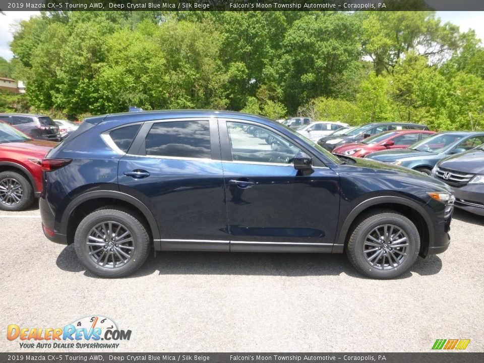 2019 Mazda CX-5 Touring AWD Deep Crystal Blue Mica / Silk Beige Photo #1