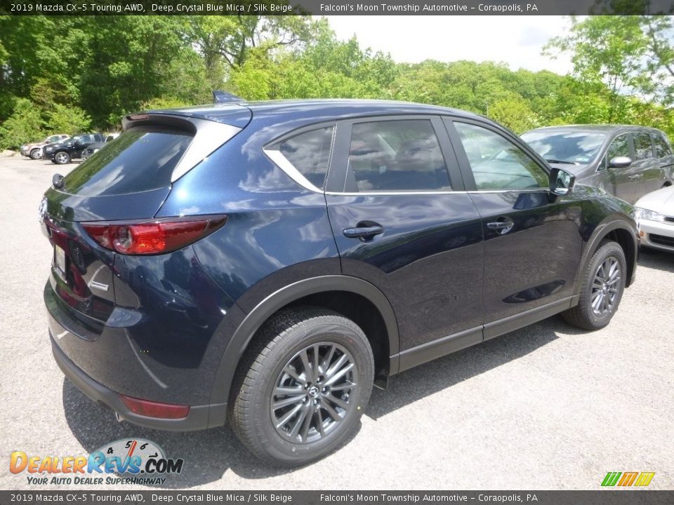 2019 Mazda CX-5 Touring AWD Deep Crystal Blue Mica / Silk Beige Photo #2
