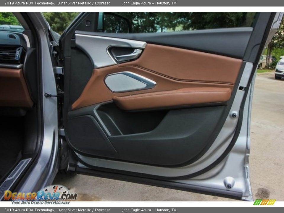 2019 Acura RDX Technology Lunar Silver Metallic / Espresso Photo #23