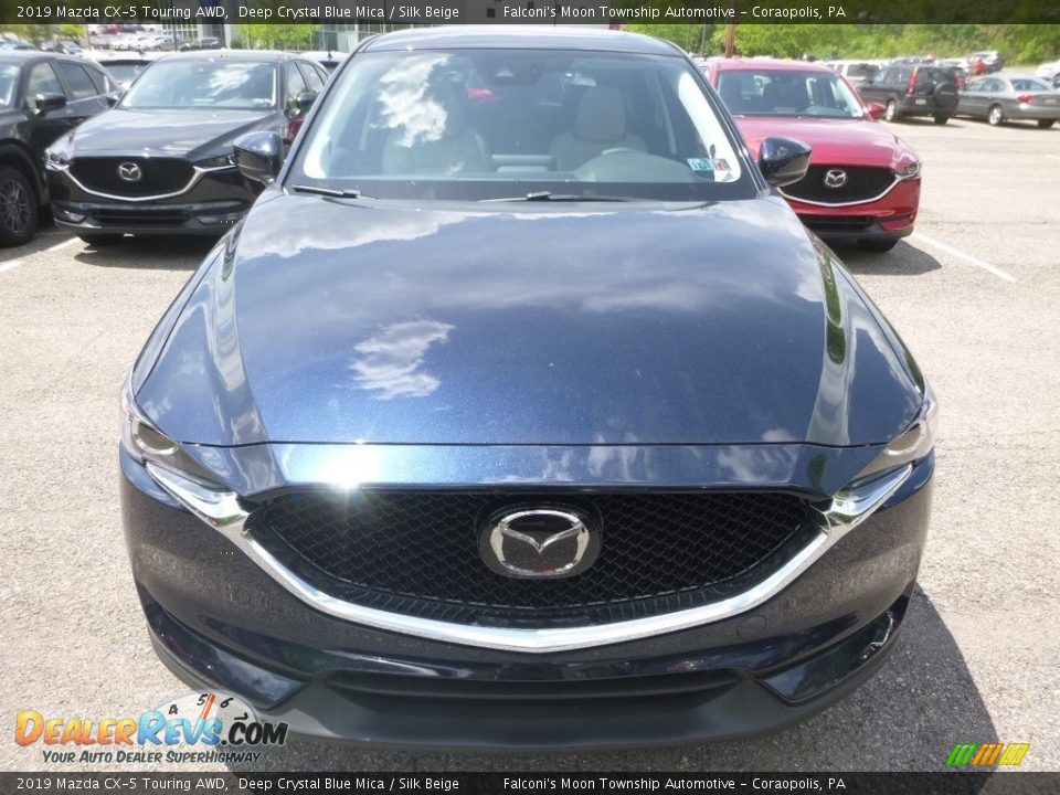 2019 Mazda CX-5 Touring AWD Deep Crystal Blue Mica / Silk Beige Photo #4