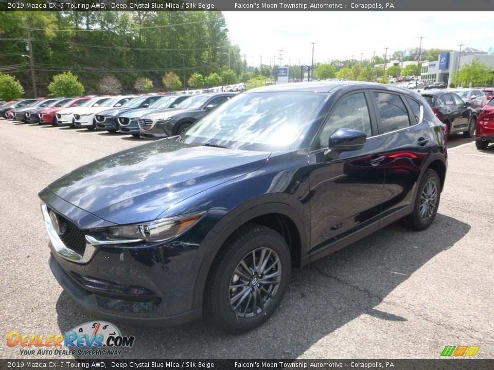 2019 Mazda CX-5 Touring AWD Deep Crystal Blue Mica / Silk Beige Photo #5