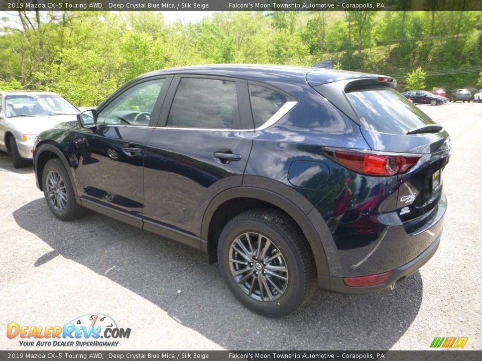 2019 Mazda CX-5 Touring AWD Deep Crystal Blue Mica / Silk Beige Photo #6