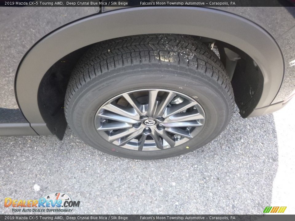 2019 Mazda CX-5 Touring AWD Deep Crystal Blue Mica / Silk Beige Photo #7