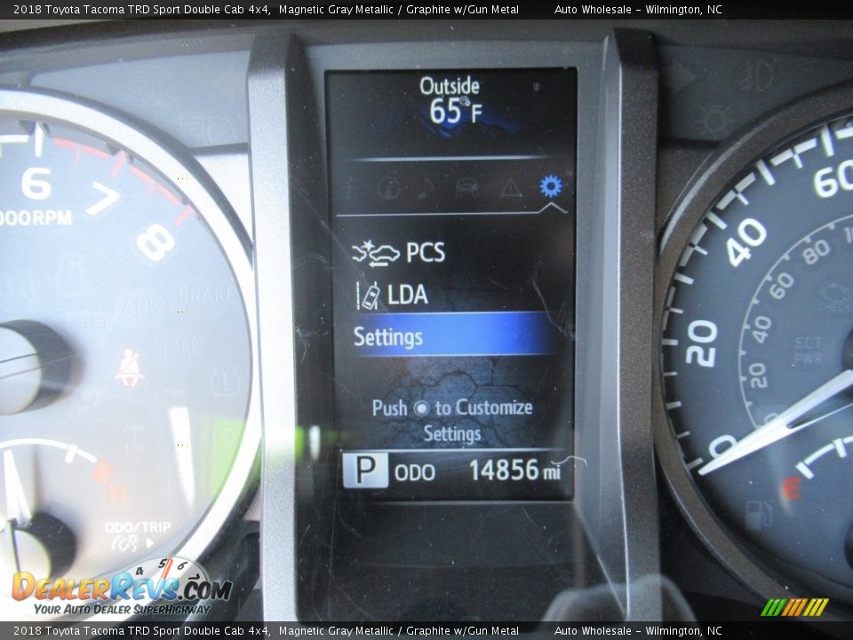 2018 Toyota Tacoma TRD Sport Double Cab 4x4 Magnetic Gray Metallic / Graphite w/Gun Metal Photo #15