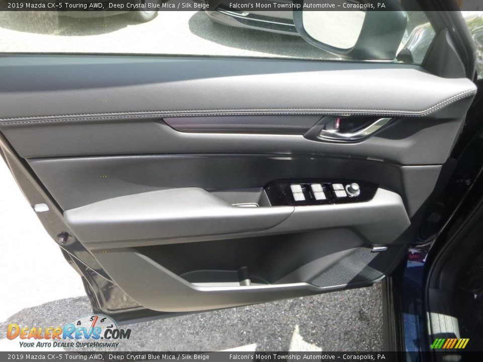 2019 Mazda CX-5 Touring AWD Deep Crystal Blue Mica / Silk Beige Photo #10