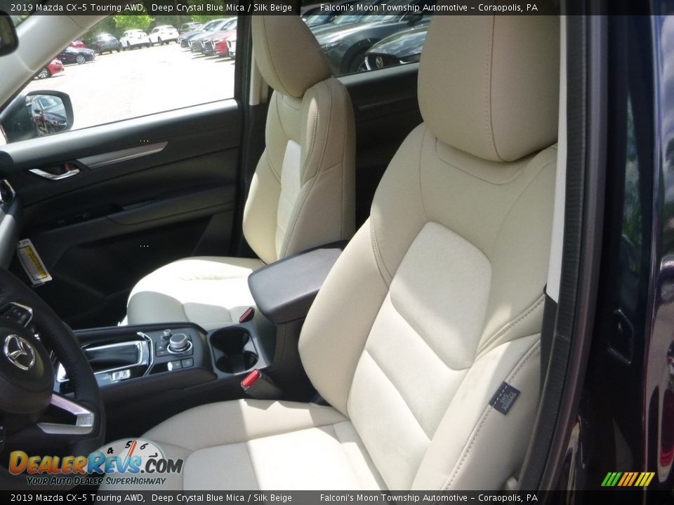 2019 Mazda CX-5 Touring AWD Deep Crystal Blue Mica / Silk Beige Photo #11