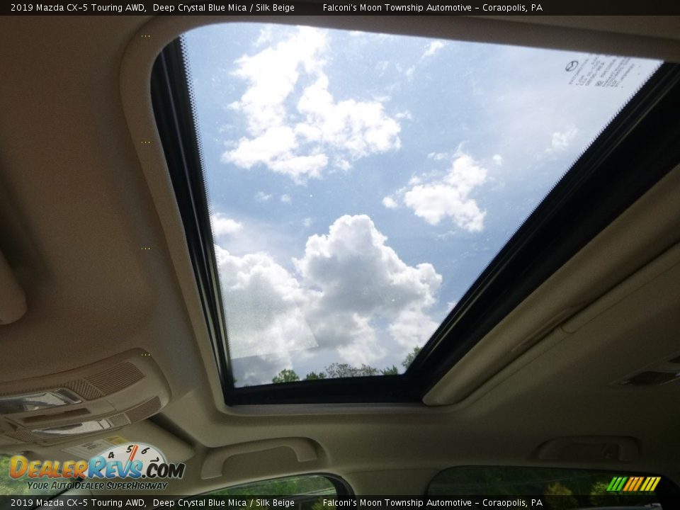 2019 Mazda CX-5 Touring AWD Deep Crystal Blue Mica / Silk Beige Photo #13