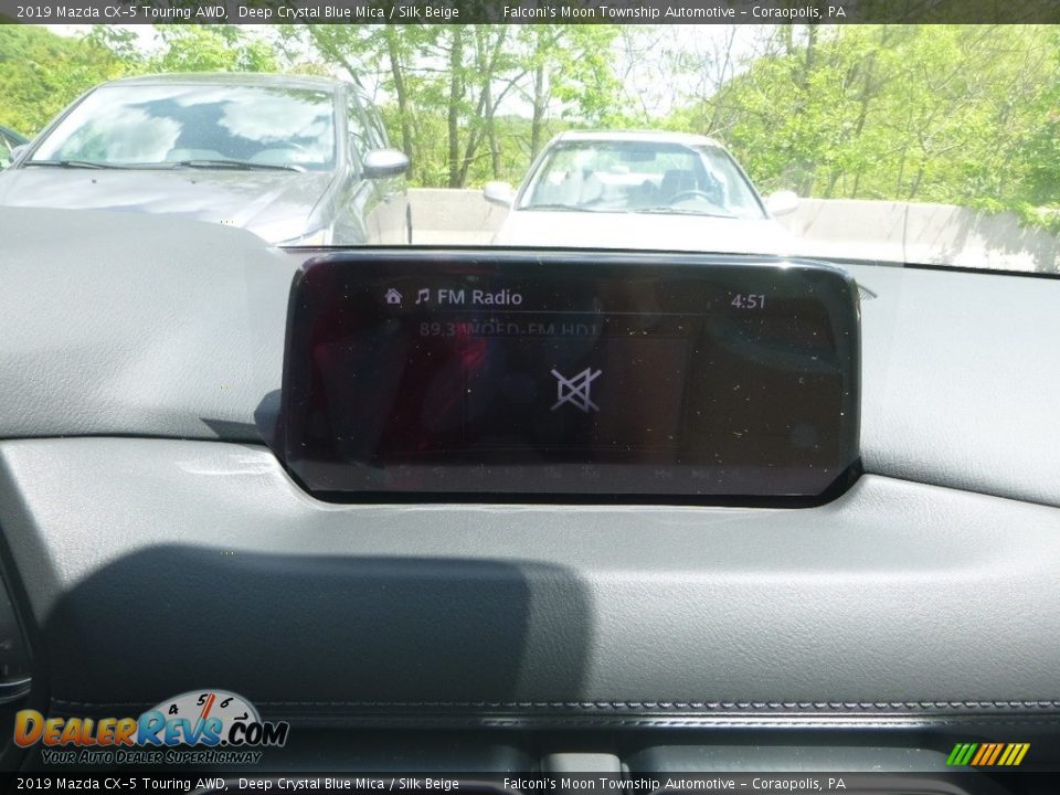 2019 Mazda CX-5 Touring AWD Deep Crystal Blue Mica / Silk Beige Photo #14