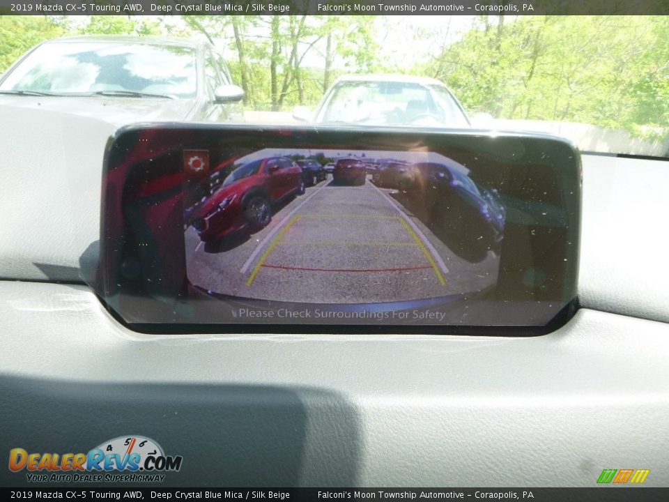 2019 Mazda CX-5 Touring AWD Deep Crystal Blue Mica / Silk Beige Photo #15