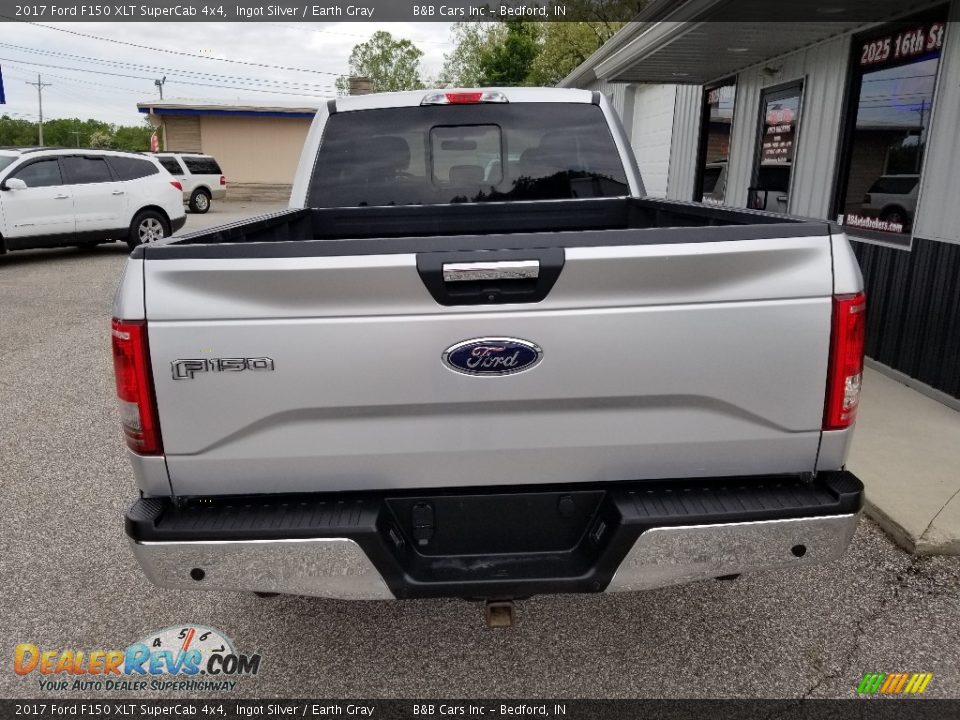 2017 Ford F150 XLT SuperCab 4x4 Ingot Silver / Earth Gray Photo #4