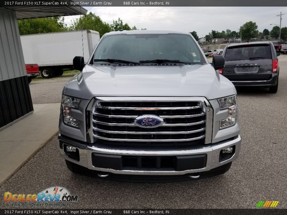 2017 Ford F150 XLT SuperCab 4x4 Ingot Silver / Earth Gray Photo #7
