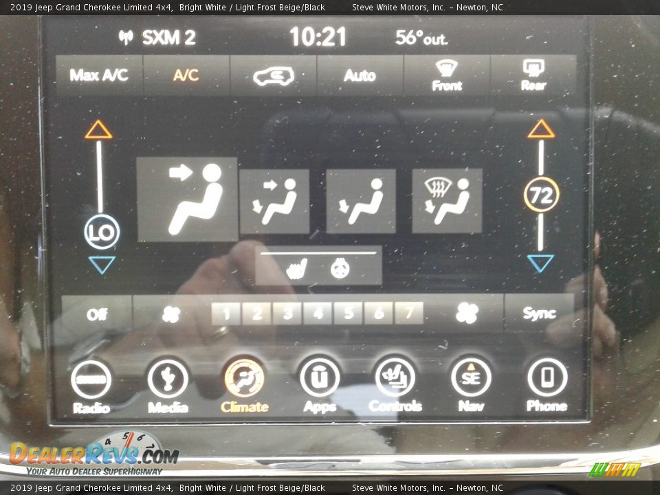 2019 Jeep Grand Cherokee Limited 4x4 Bright White / Light Frost Beige/Black Photo #23