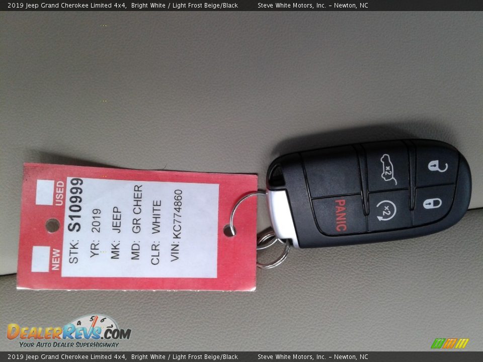 2019 Jeep Grand Cherokee Limited 4x4 Bright White / Light Frost Beige/Black Photo #34
