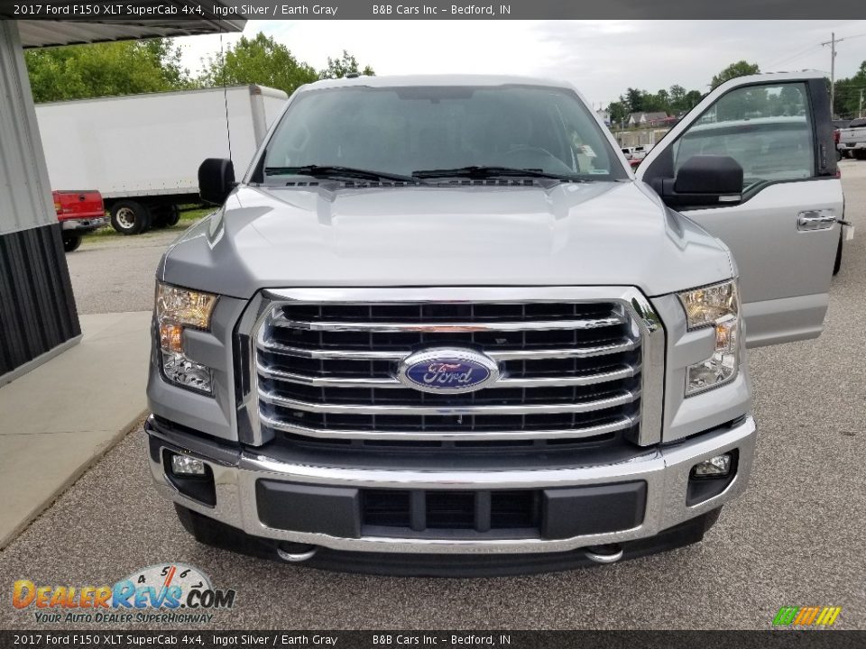 2017 Ford F150 XLT SuperCab 4x4 Ingot Silver / Earth Gray Photo #33