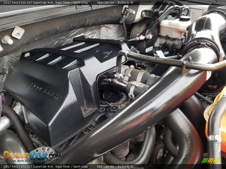 2017 Ford F150 XLT SuperCab 4x4 Ingot Silver / Earth Gray Photo #34