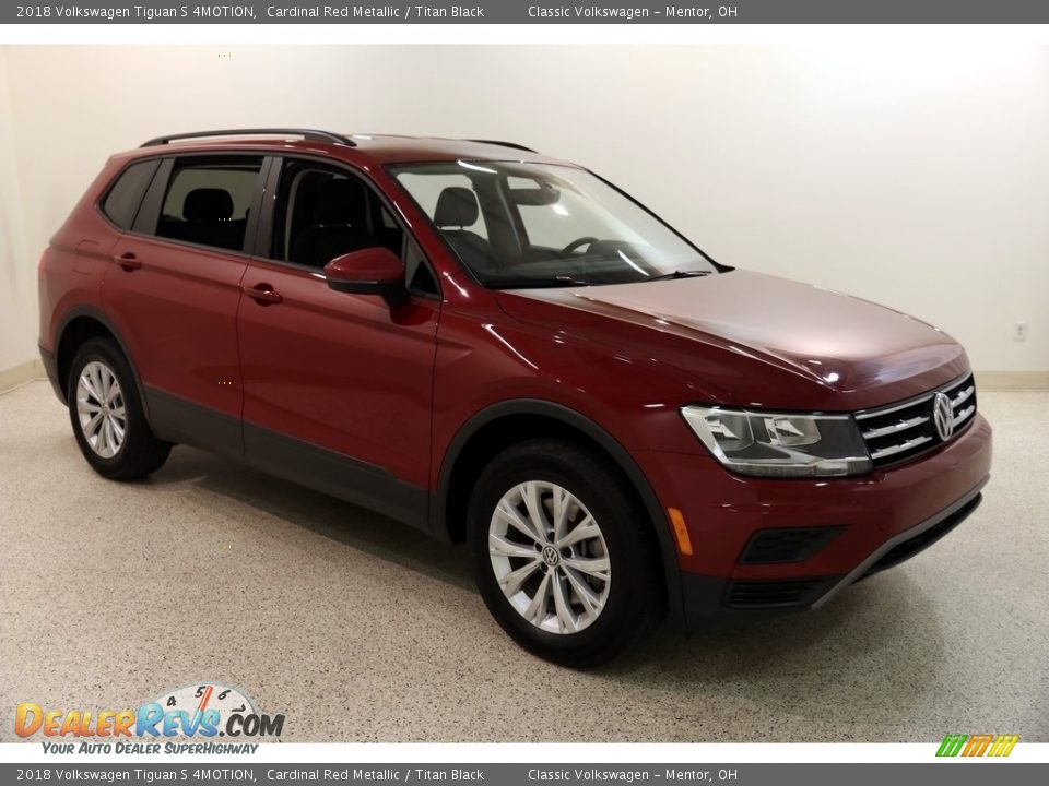 2018 Volkswagen Tiguan S 4MOTION Cardinal Red Metallic / Titan Black Photo #1