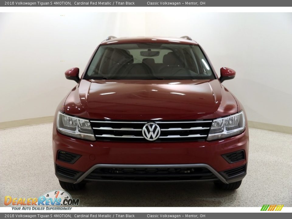 2018 Volkswagen Tiguan S 4MOTION Cardinal Red Metallic / Titan Black Photo #2
