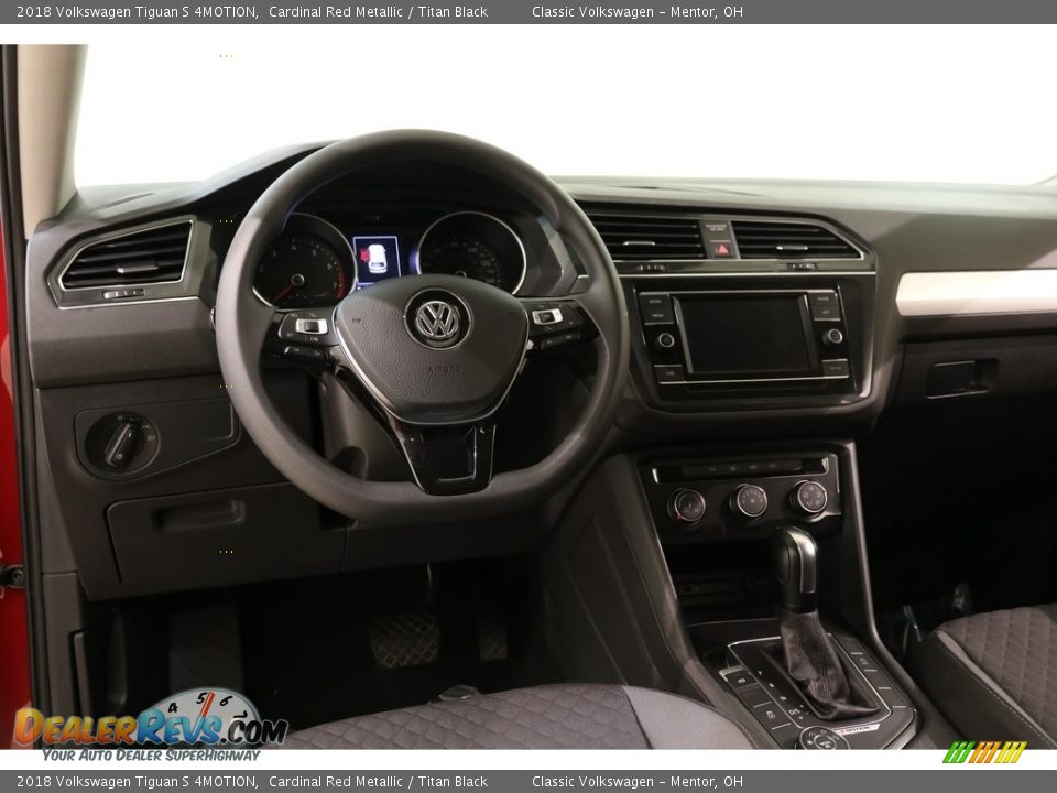 2018 Volkswagen Tiguan S 4MOTION Cardinal Red Metallic / Titan Black Photo #6
