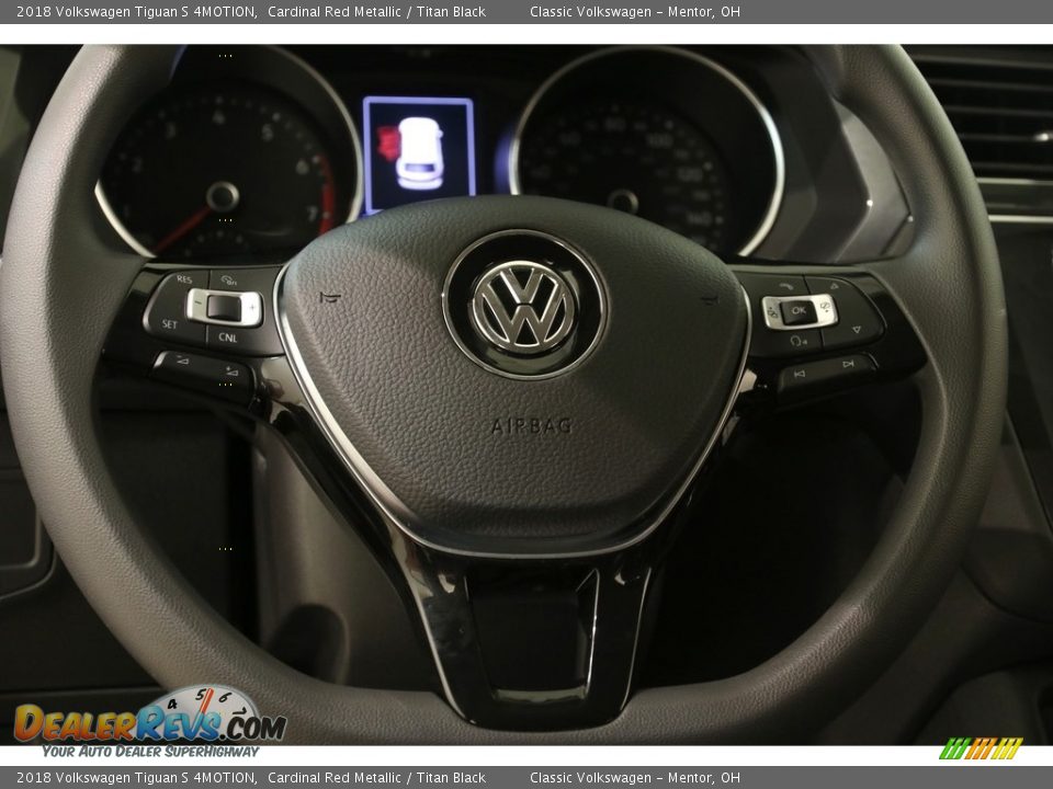 2018 Volkswagen Tiguan S 4MOTION Cardinal Red Metallic / Titan Black Photo #7