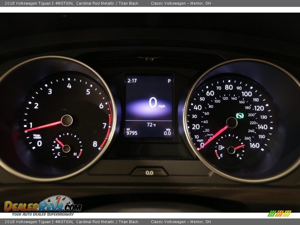 2018 Volkswagen Tiguan S 4MOTION Cardinal Red Metallic / Titan Black Photo #8