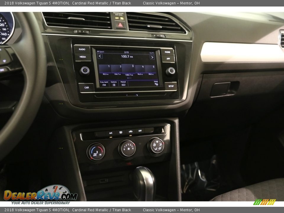 2018 Volkswagen Tiguan S 4MOTION Cardinal Red Metallic / Titan Black Photo #9