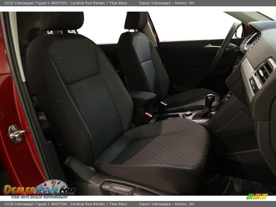 2018 Volkswagen Tiguan S 4MOTION Cardinal Red Metallic / Titan Black Photo #13