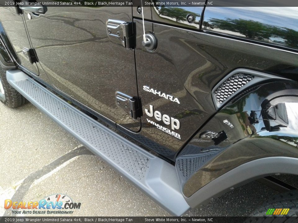 2019 Jeep Wrangler Unlimited Sahara 4x4 Black / Black/Heritage Tan Photo #28