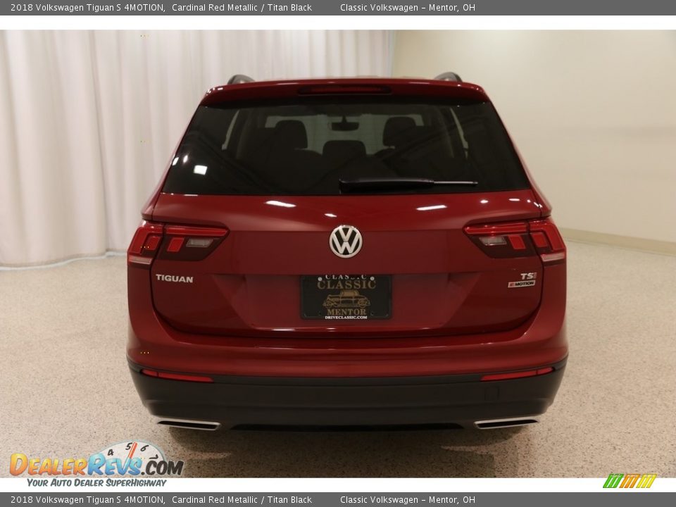 2018 Volkswagen Tiguan S 4MOTION Cardinal Red Metallic / Titan Black Photo #16
