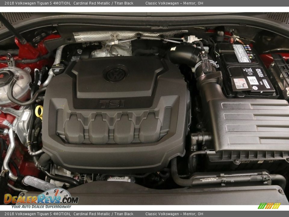 2018 Volkswagen Tiguan S 4MOTION Cardinal Red Metallic / Titan Black Photo #17
