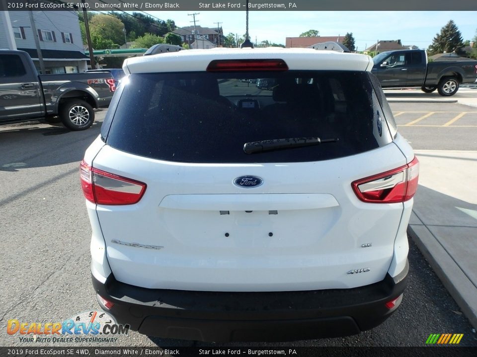 2019 Ford EcoSport SE 4WD Diamond White / Ebony Black Photo #7