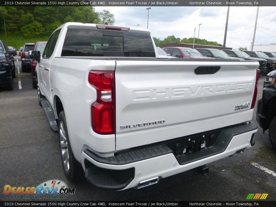2019 Chevrolet Silverado 1500 High Country Crew Cab 4WD Iridescent Pearl Tricoat / Jet Black/Umber Photo #3