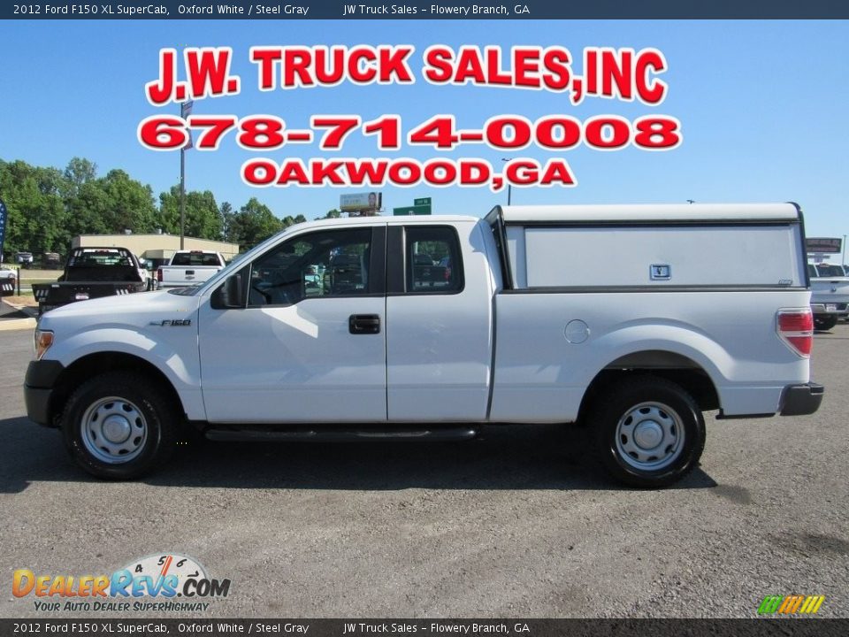 2012 Ford F150 XL SuperCab Oxford White / Steel Gray Photo #2