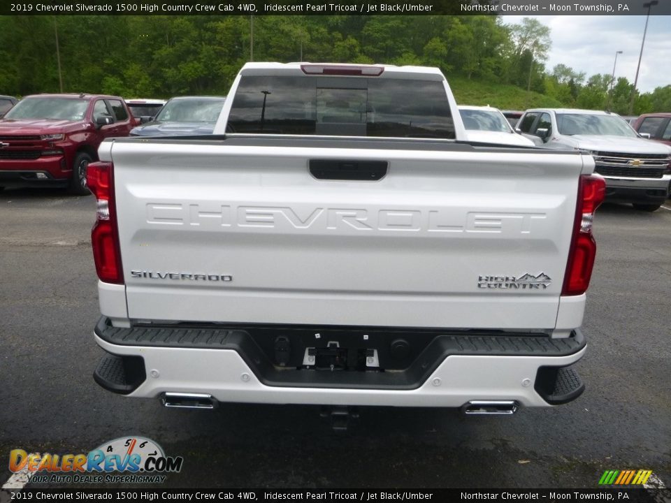 2019 Chevrolet Silverado 1500 High Country Crew Cab 4WD Iridescent Pearl Tricoat / Jet Black/Umber Photo #4