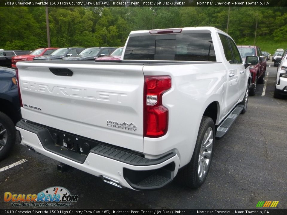 2019 Chevrolet Silverado 1500 High Country Crew Cab 4WD Iridescent Pearl Tricoat / Jet Black/Umber Photo #5
