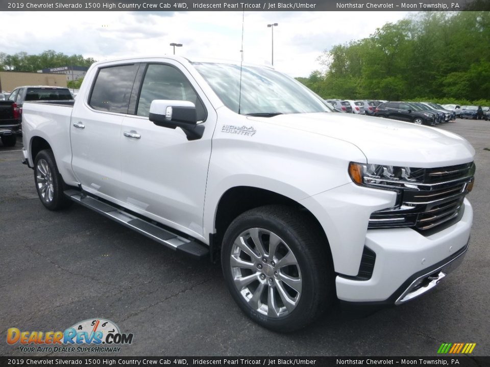 2019 Chevrolet Silverado 1500 High Country Crew Cab 4WD Iridescent Pearl Tricoat / Jet Black/Umber Photo #7