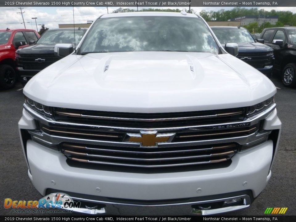 2019 Chevrolet Silverado 1500 High Country Crew Cab 4WD Iridescent Pearl Tricoat / Jet Black/Umber Photo #8