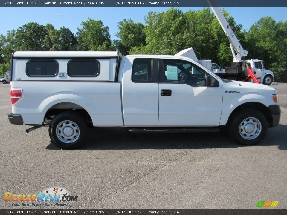 2012 Ford F150 XL SuperCab Oxford White / Steel Gray Photo #6