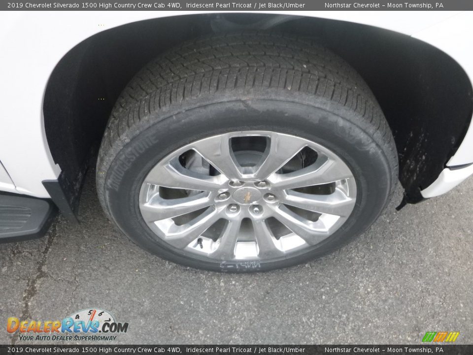 2019 Chevrolet Silverado 1500 High Country Crew Cab 4WD Iridescent Pearl Tricoat / Jet Black/Umber Photo #9