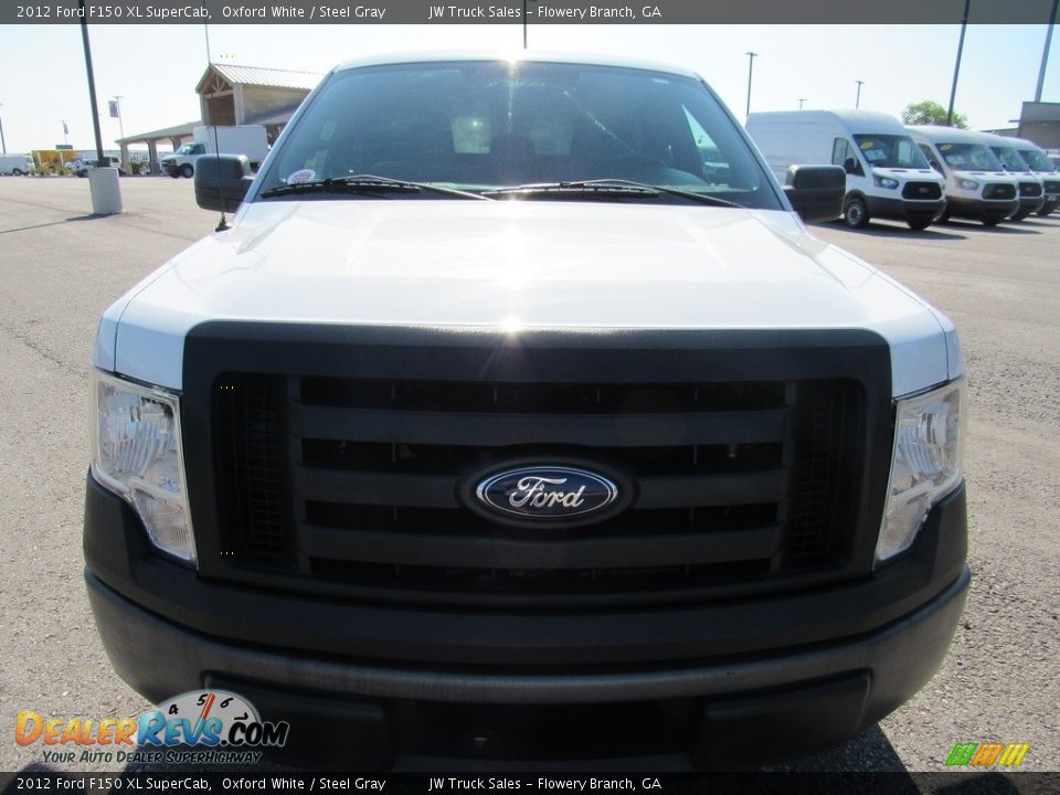 2012 Ford F150 XL SuperCab Oxford White / Steel Gray Photo #8