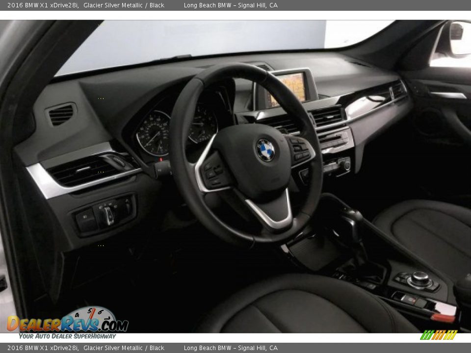 2016 BMW X1 xDrive28i Glacier Silver Metallic / Black Photo #17