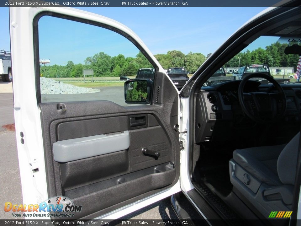 2012 Ford F150 XL SuperCab Oxford White / Steel Gray Photo #20