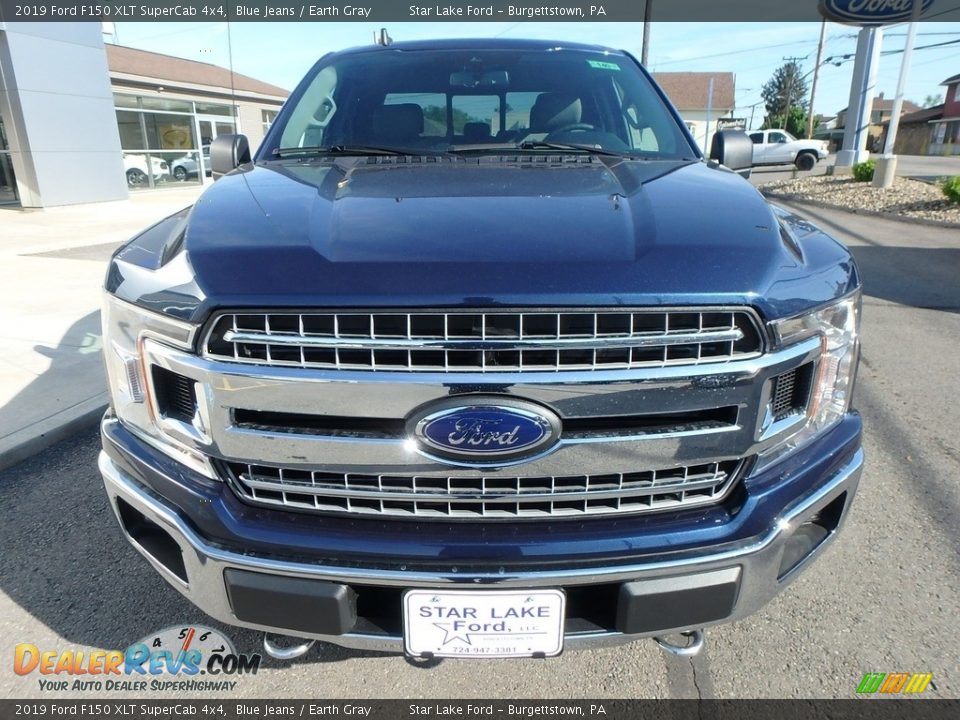 2019 Ford F150 XLT SuperCab 4x4 Blue Jeans / Earth Gray Photo #2