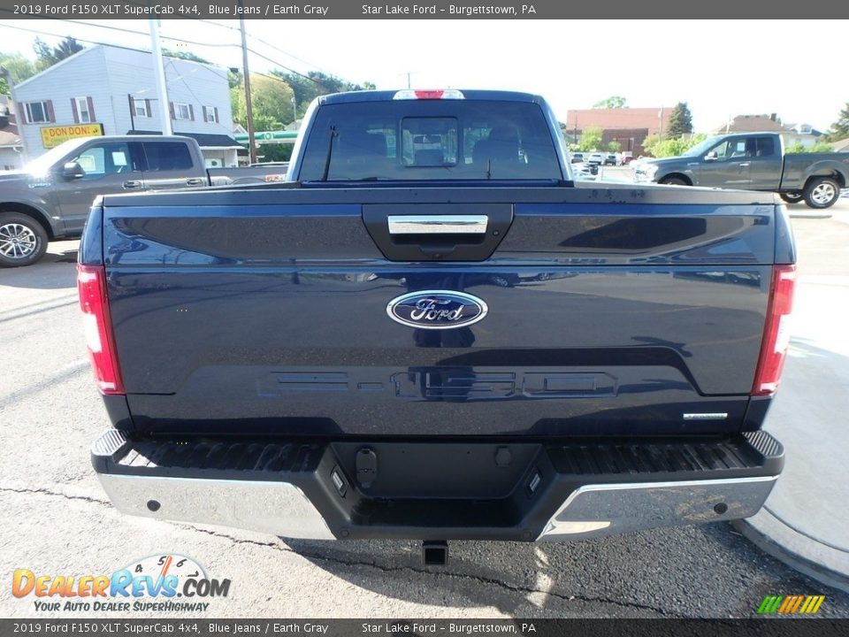 2019 Ford F150 XLT SuperCab 4x4 Blue Jeans / Earth Gray Photo #6