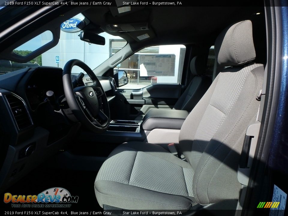 2019 Ford F150 XLT SuperCab 4x4 Blue Jeans / Earth Gray Photo #9