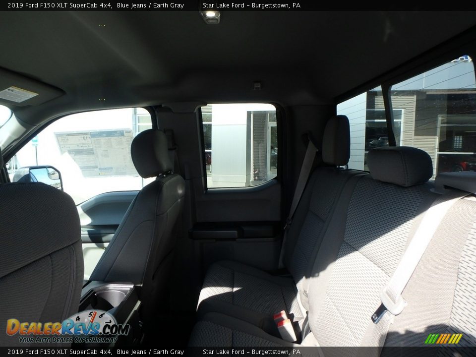 2019 Ford F150 XLT SuperCab 4x4 Blue Jeans / Earth Gray Photo #10