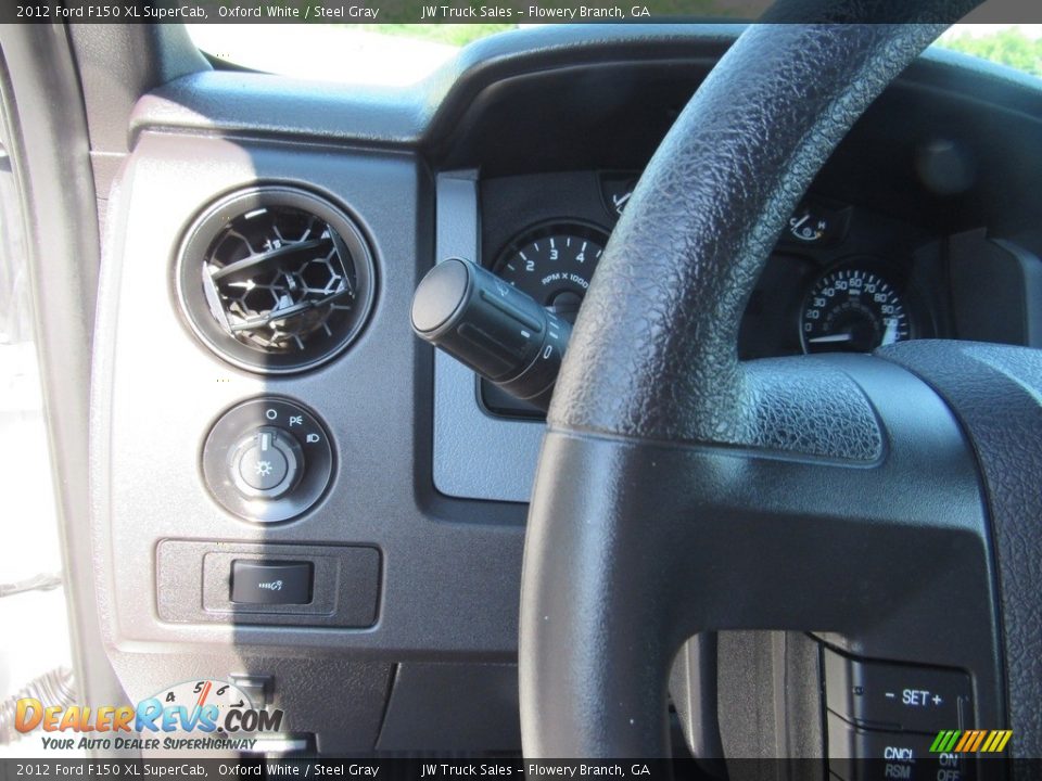 2012 Ford F150 XL SuperCab Oxford White / Steel Gray Photo #27